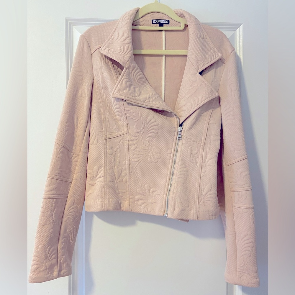 Express light pink Moto jacket